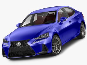 3D lexus f-sport f model