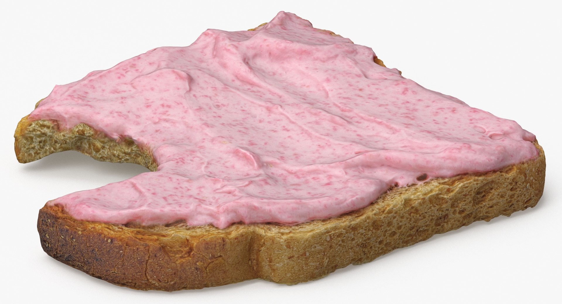 3D Model Toast With Caviar 01 Bitten - TurboSquid 2071829
