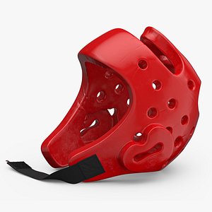 3D Karate Helmet Red