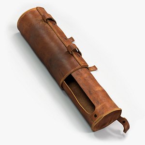 Leather tube case 3D model