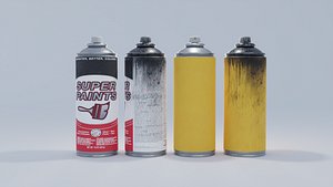 Spray Paint Can 4K and 2K