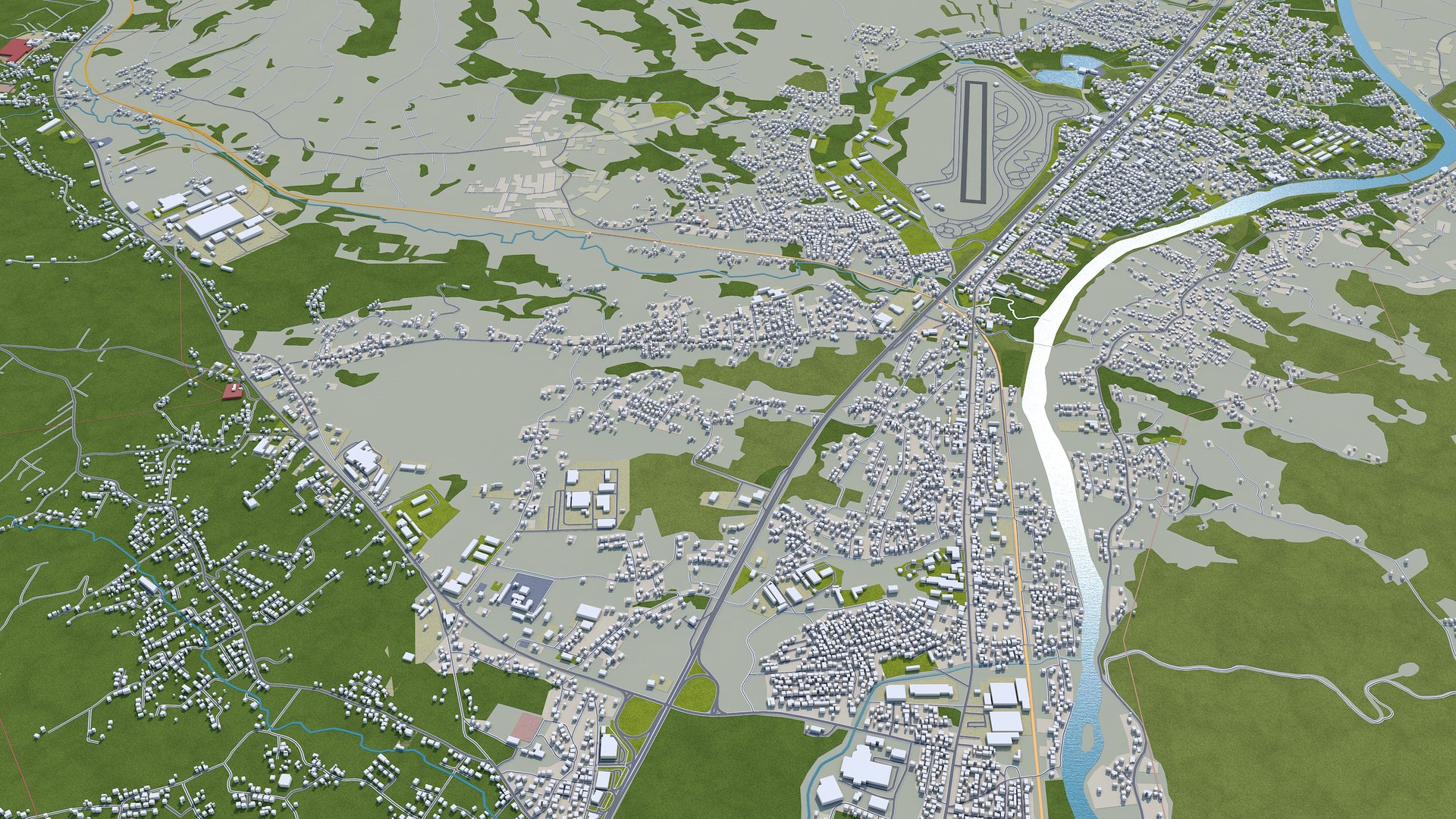 City area building model - TurboSquid 1608567