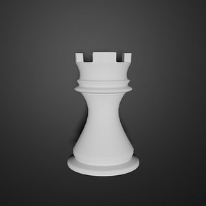 Realistic 3d chess black rook Royalty Free Vector Image