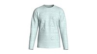 Men Light Grey Melange Crewneck Sweatshirt