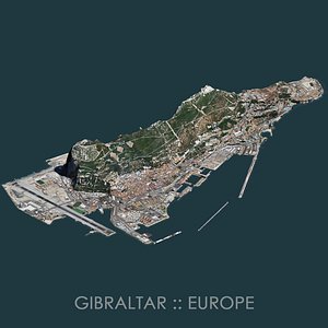 gibraltar terrain 3D model