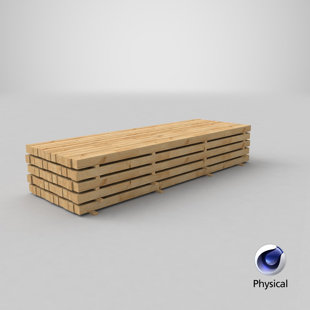 Wood Wooden Stack 3D Model - TurboSquid 1546809