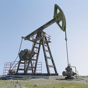 3d model oil peak -