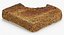 Bread Toast Dark 01 Bitten