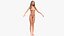 Caucasian Naked Woman T-pose