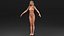 Caucasian Naked Woman T-pose