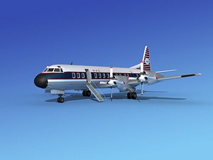 3d model of propellers electra lockheed