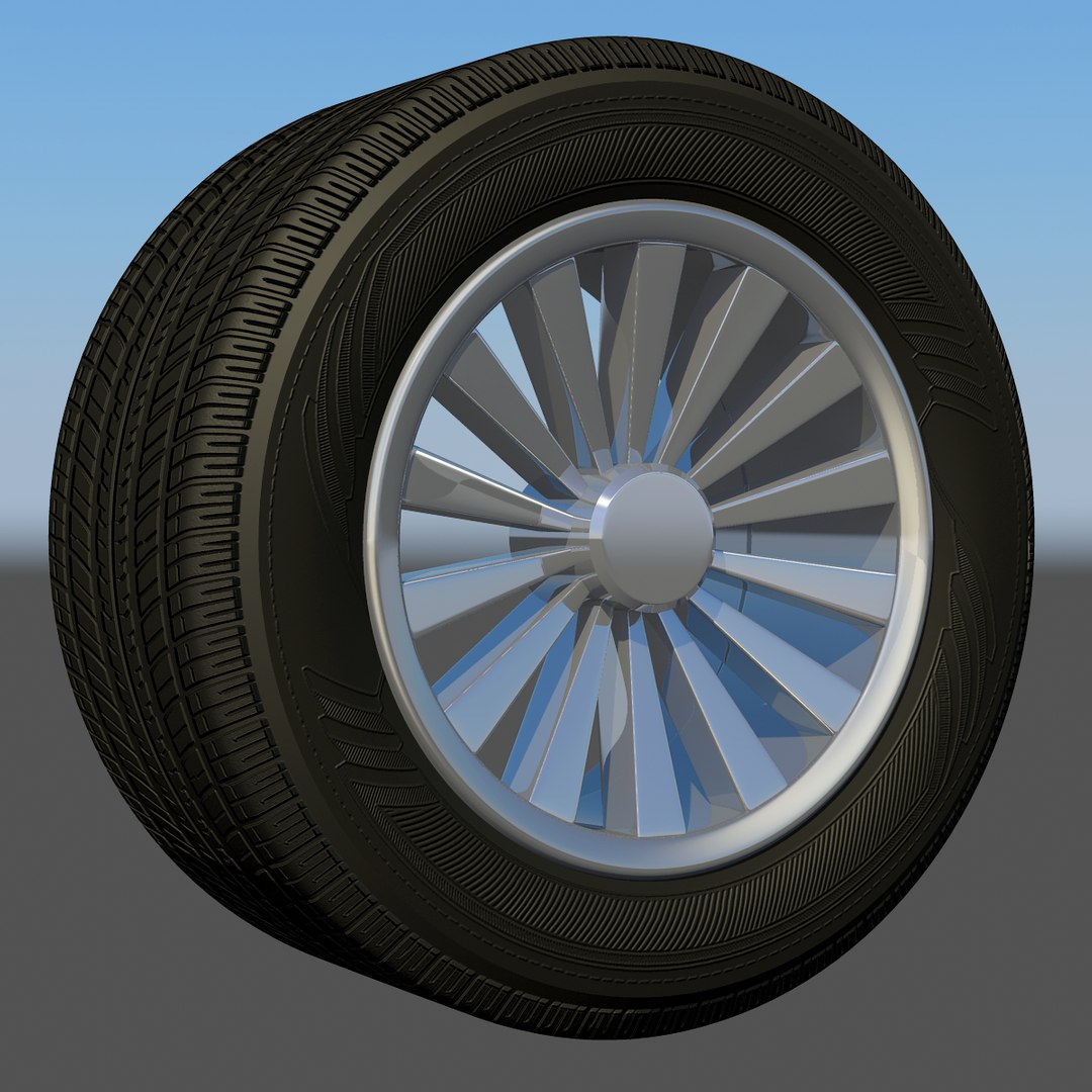 3d model wheel rim spoke sport