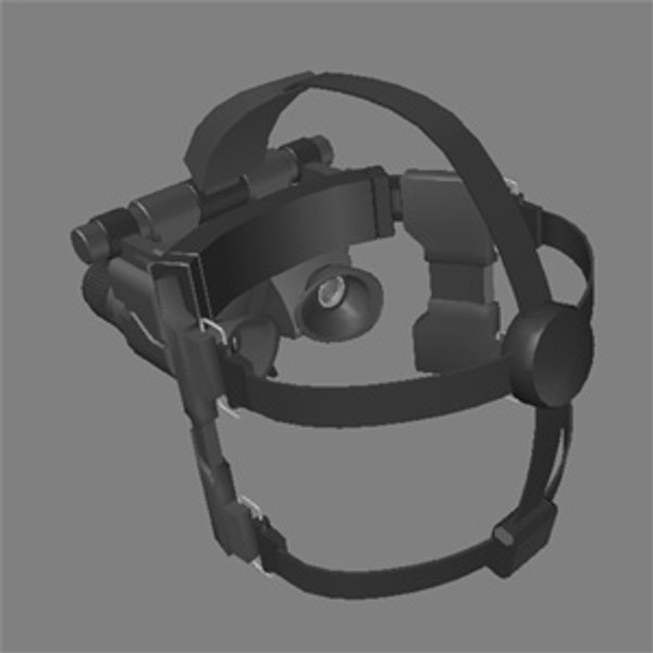 military night vision goggles 3d model
