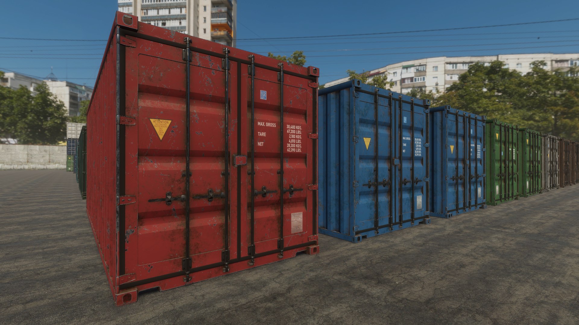 Container Collection HQ 3D Model - TurboSquid 2081882