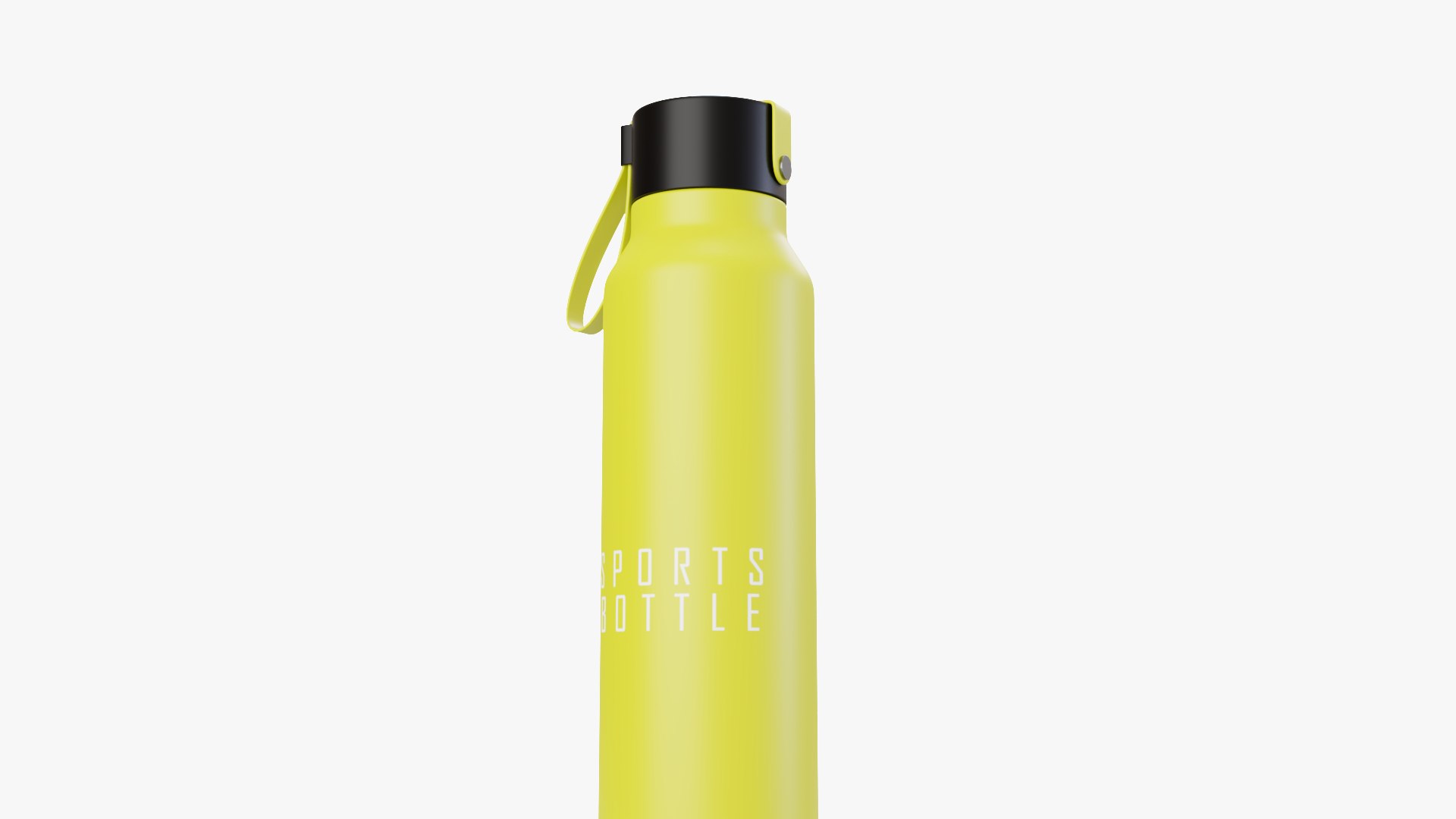 3D Sports Bottle Yellow Model - TurboSquid 2044744