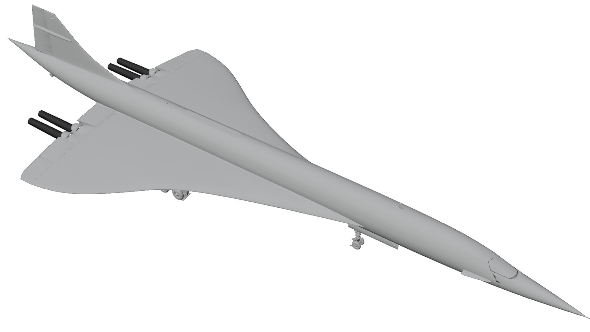 Concorde Supersonic Passenger Jet Model - TurboSquid 2237066