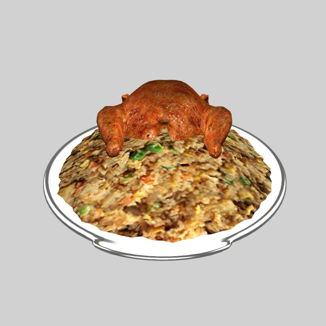 Roasted Chicken Rice 3D Model | 1145205 | TurboSquid