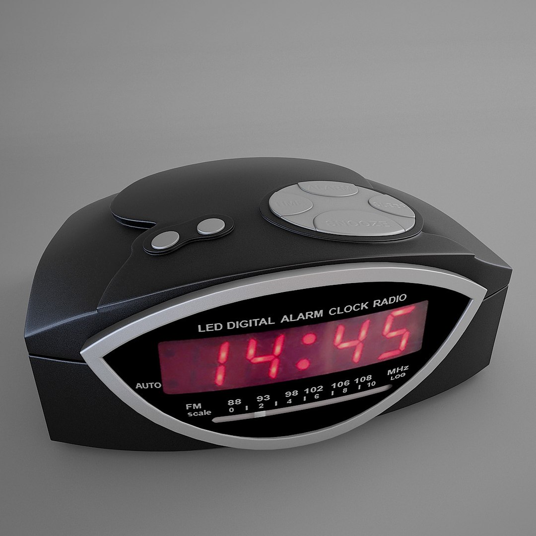 Clock Radio 3d Model