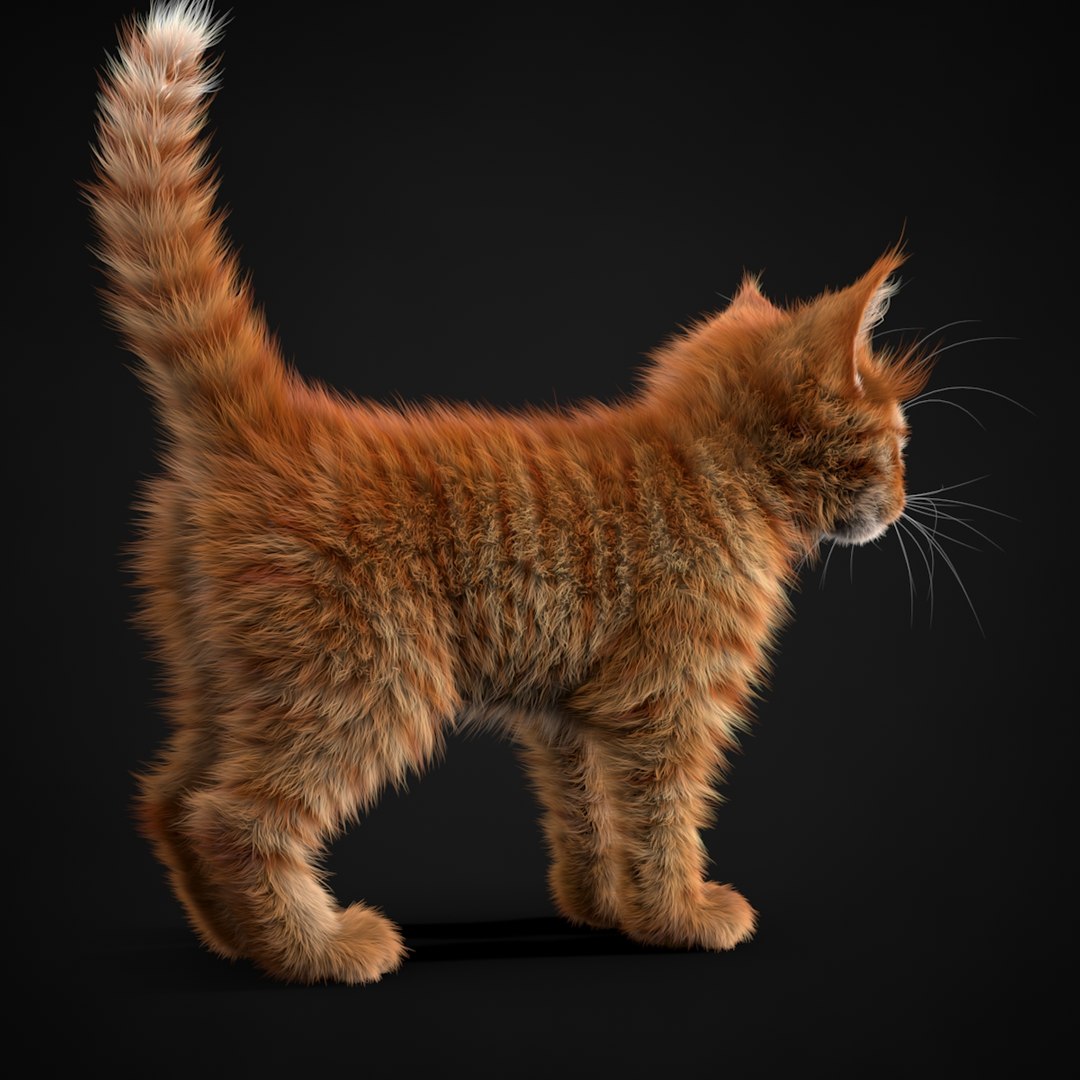 3ds max kitten red