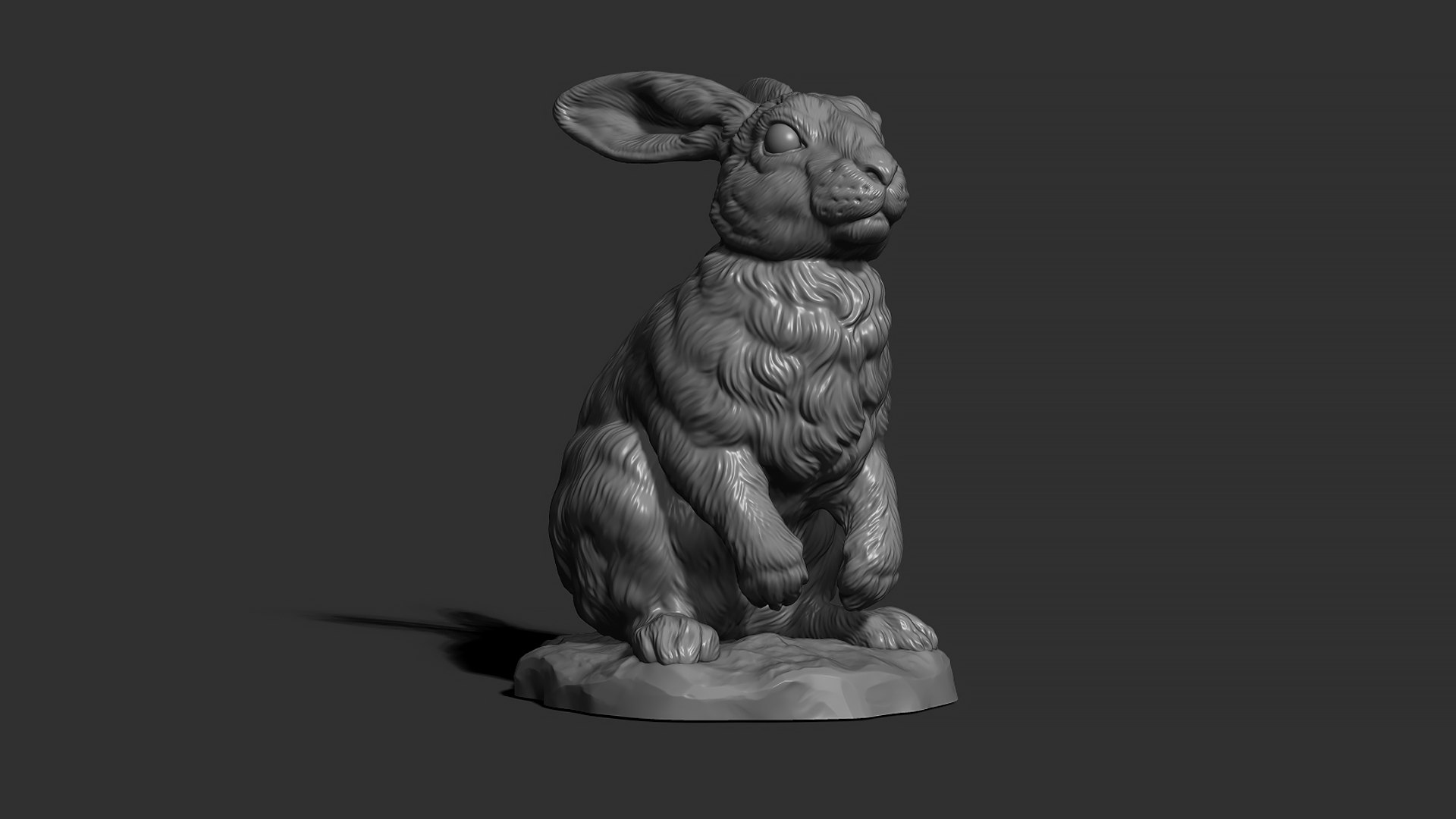 Rabbit Sitting 3D Model - TurboSquid 2010555