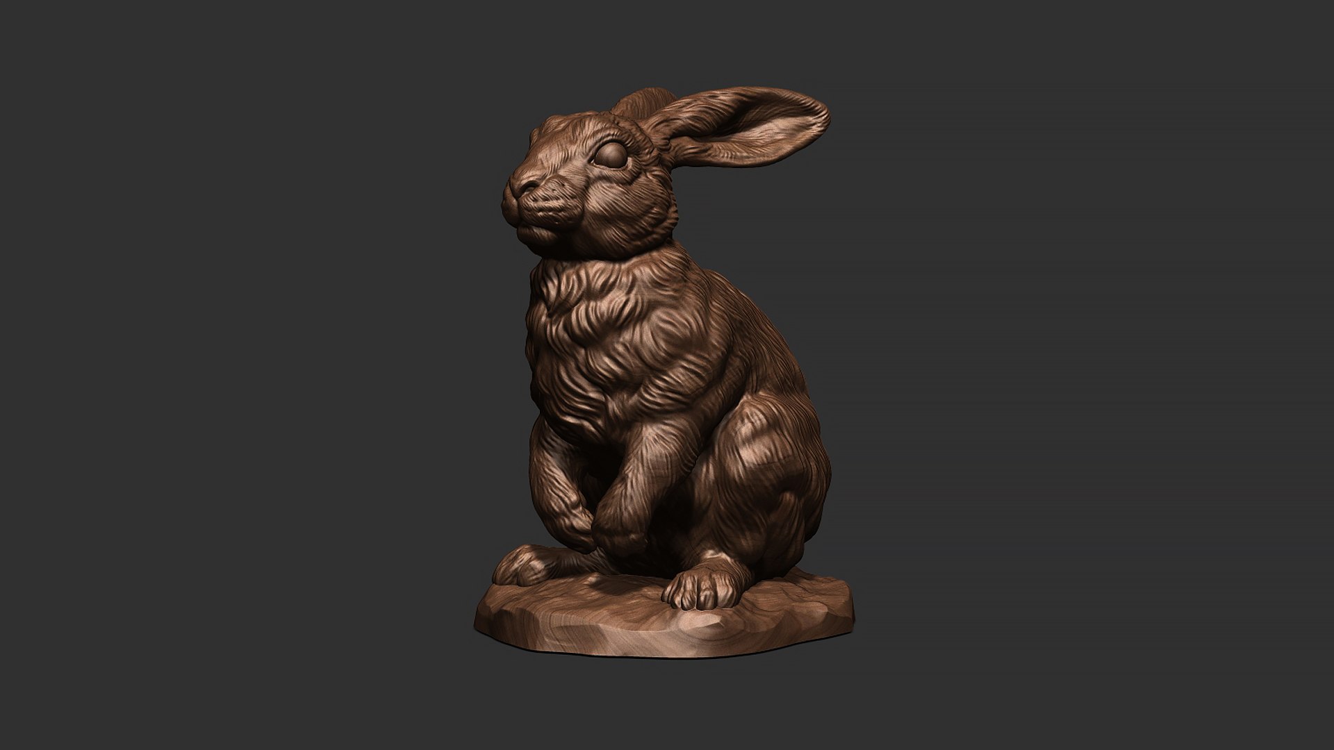 Rabbit sitting 3D model - TurboSquid 2010555