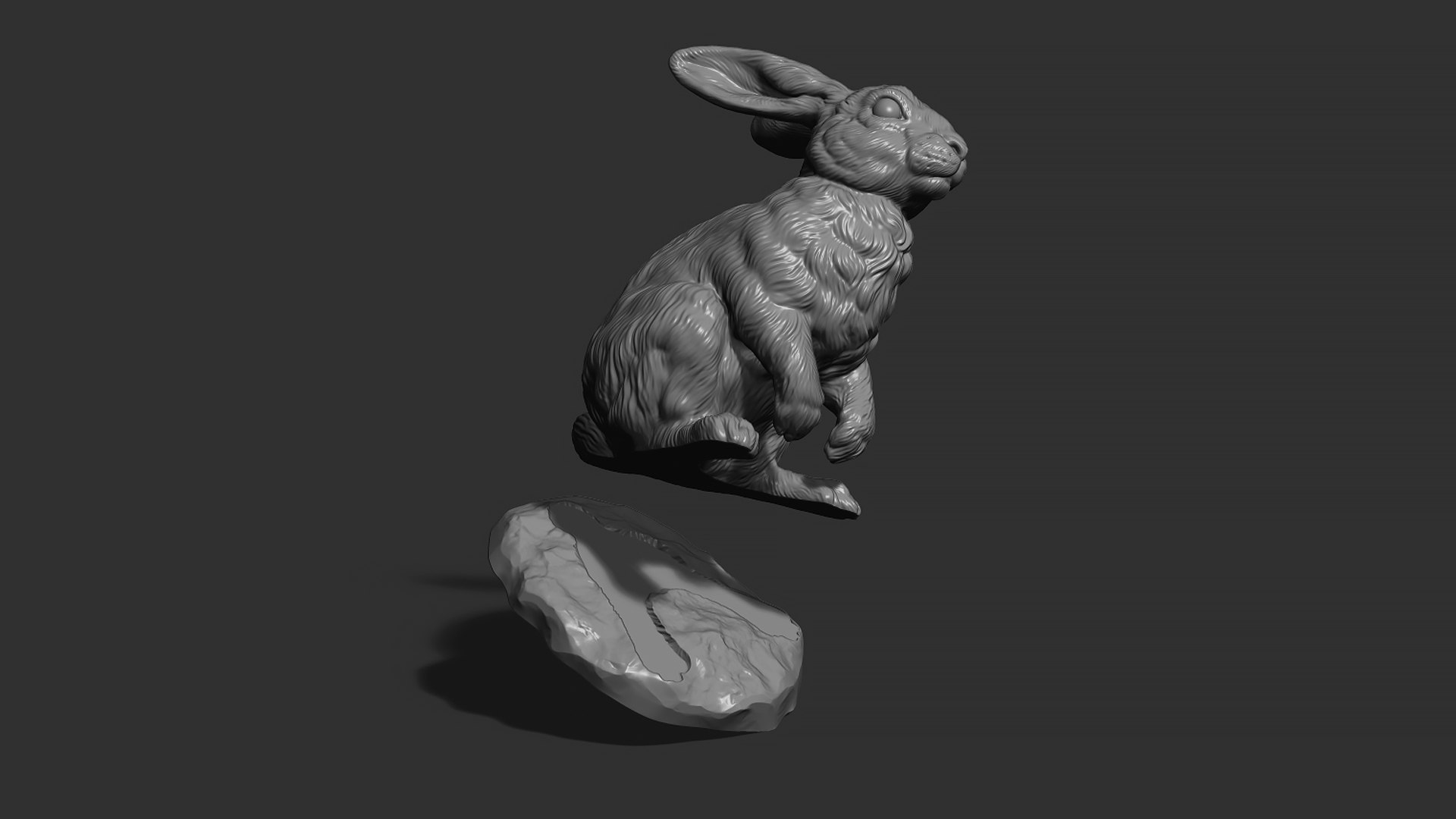 Rabbit Sitting 3D Model - TurboSquid 2010555