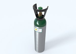 oxygen cylinder 3D model