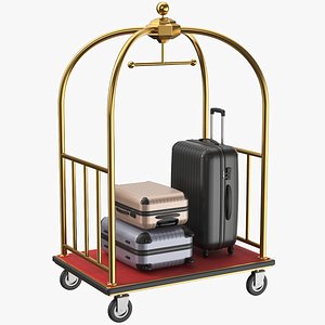 Hotel Cart Set 3D model