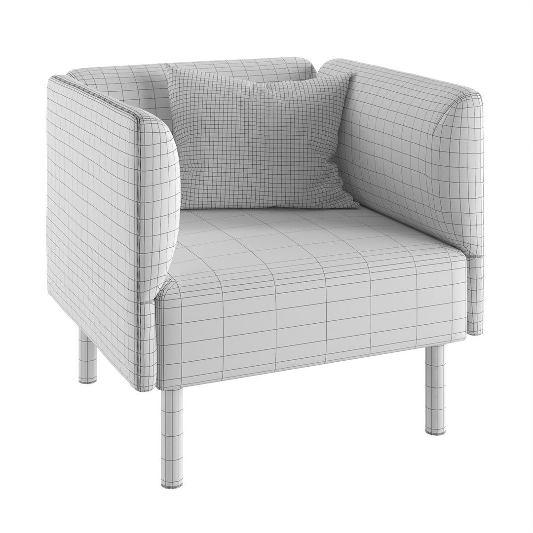 3D Lillehem Armchair TurboSquid 2292849