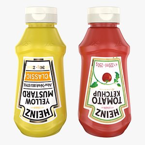 mustard ketchup 3D model