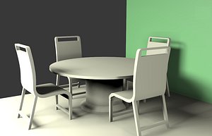 Animated Dining Table 3D Models For Download | TurboSquid