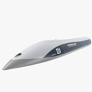 Hyperloop Train 3D Model