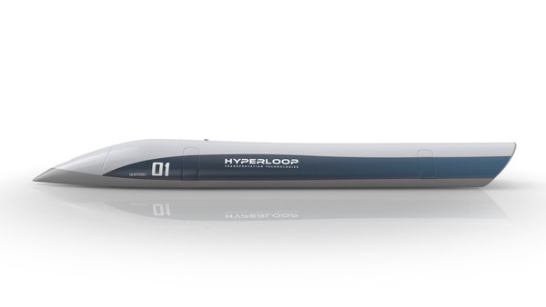 Hyperloop train 3D model - TurboSquid 1446992