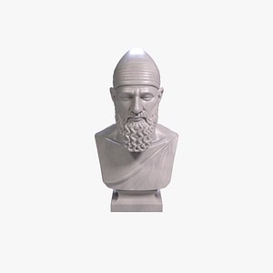 3D Hammurabi Bust Sculpture 3D Print Model  STL File Printable Bust