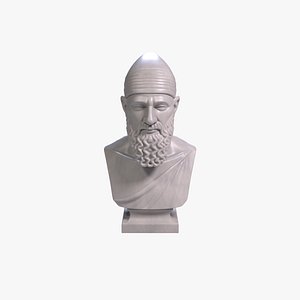 Hammurabi Bust Sculpture 3D Print Model  STL File Printable Bust