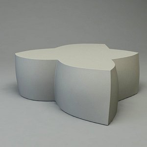 heller coffee table sitting 3d model