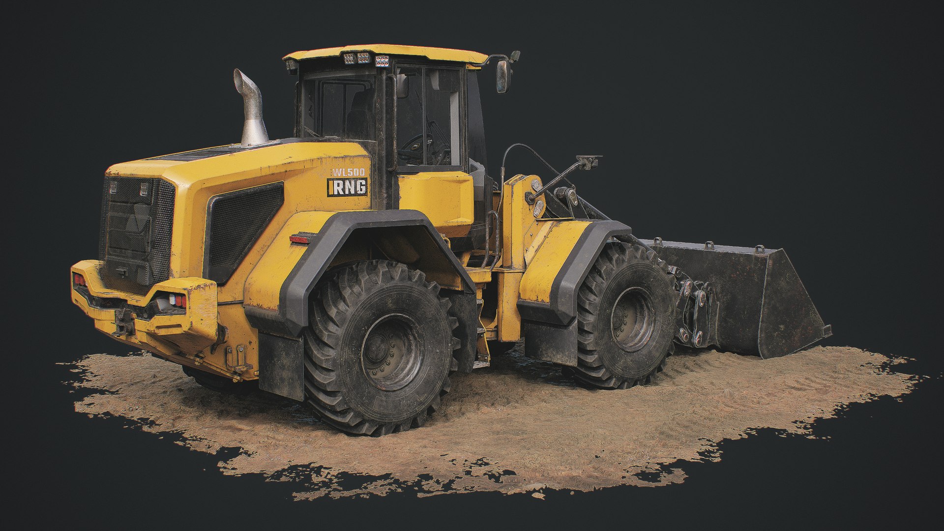 3D Wheel Loader With HQ Interior - TurboSquid 2241726