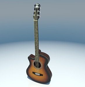 music guitar instrument 3D