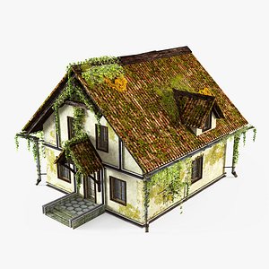 3D abandoned cottage