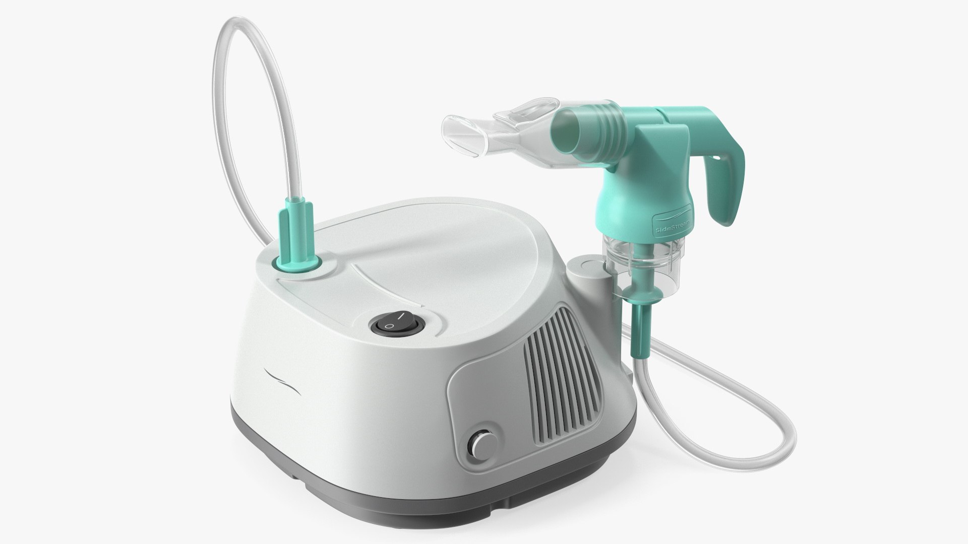 Compact Compressor Nebulizer System 3D model preview