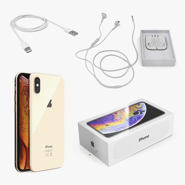 3D apple iphone xs mobile phone