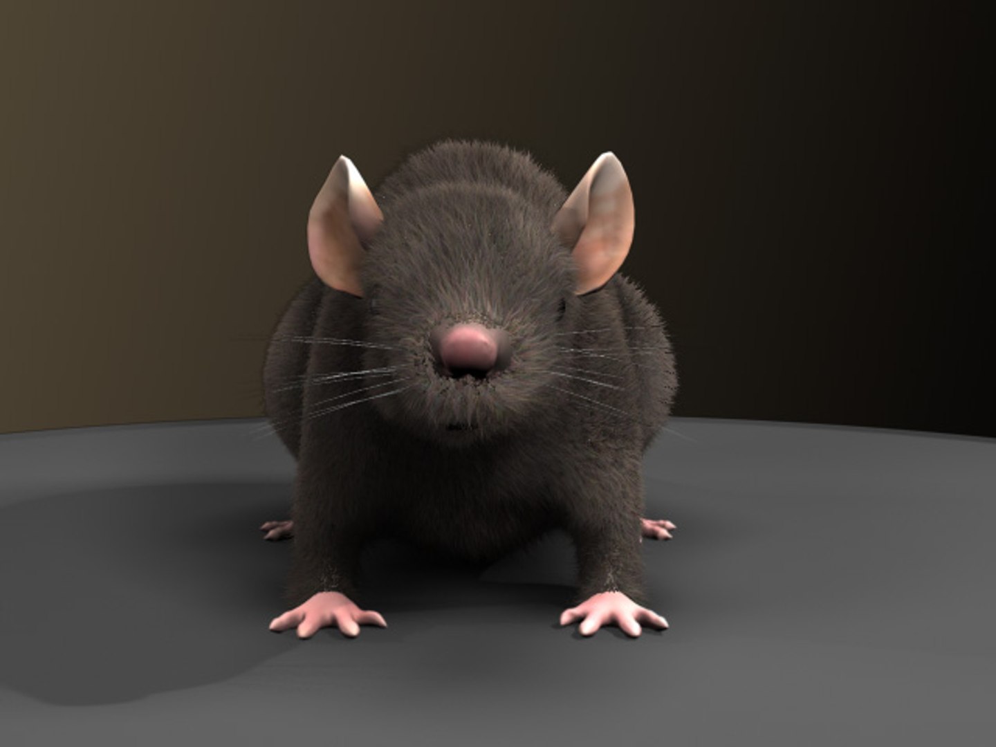 3ds Max Realistic Rat Fur
