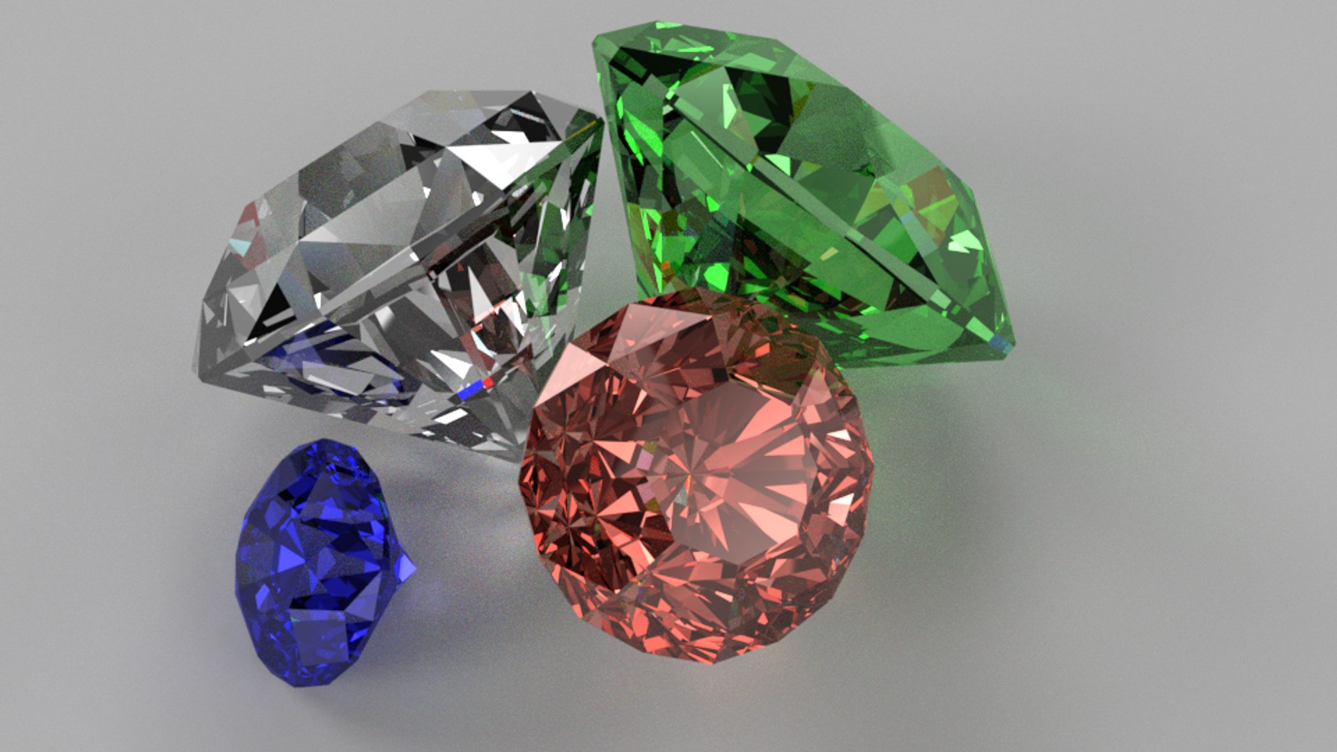 Diamonds 3d Model