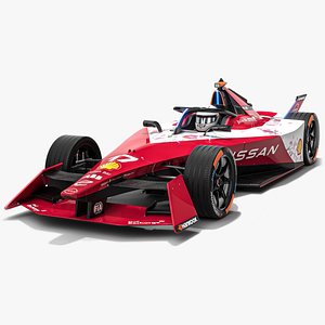 Nissan Formula E 2023 Season Gen3 Race Car 3D model