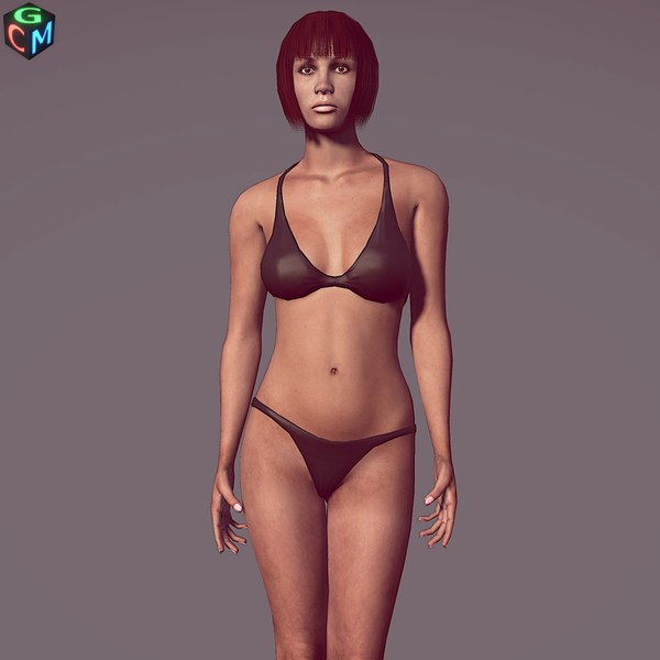 woman udk unity 3d model