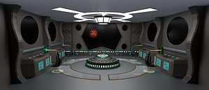 3D starship command center