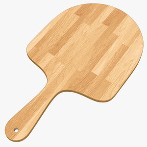 3D model Wooden Pizza Cutting Board
