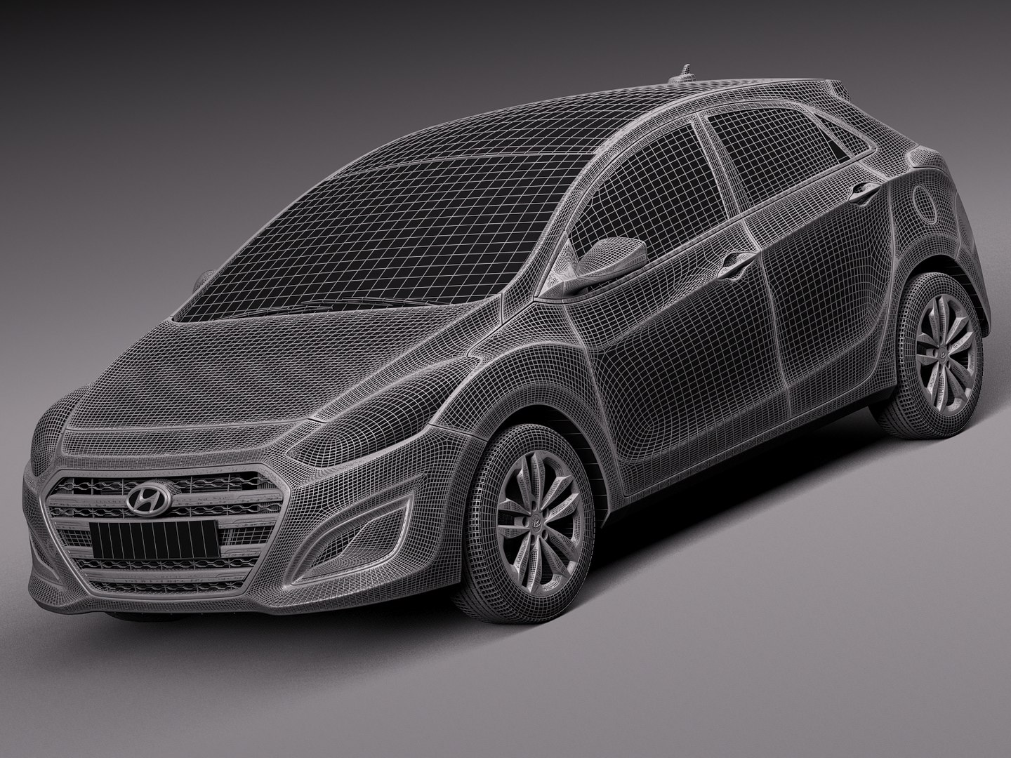 3d 2016 Hyundai Gt Model