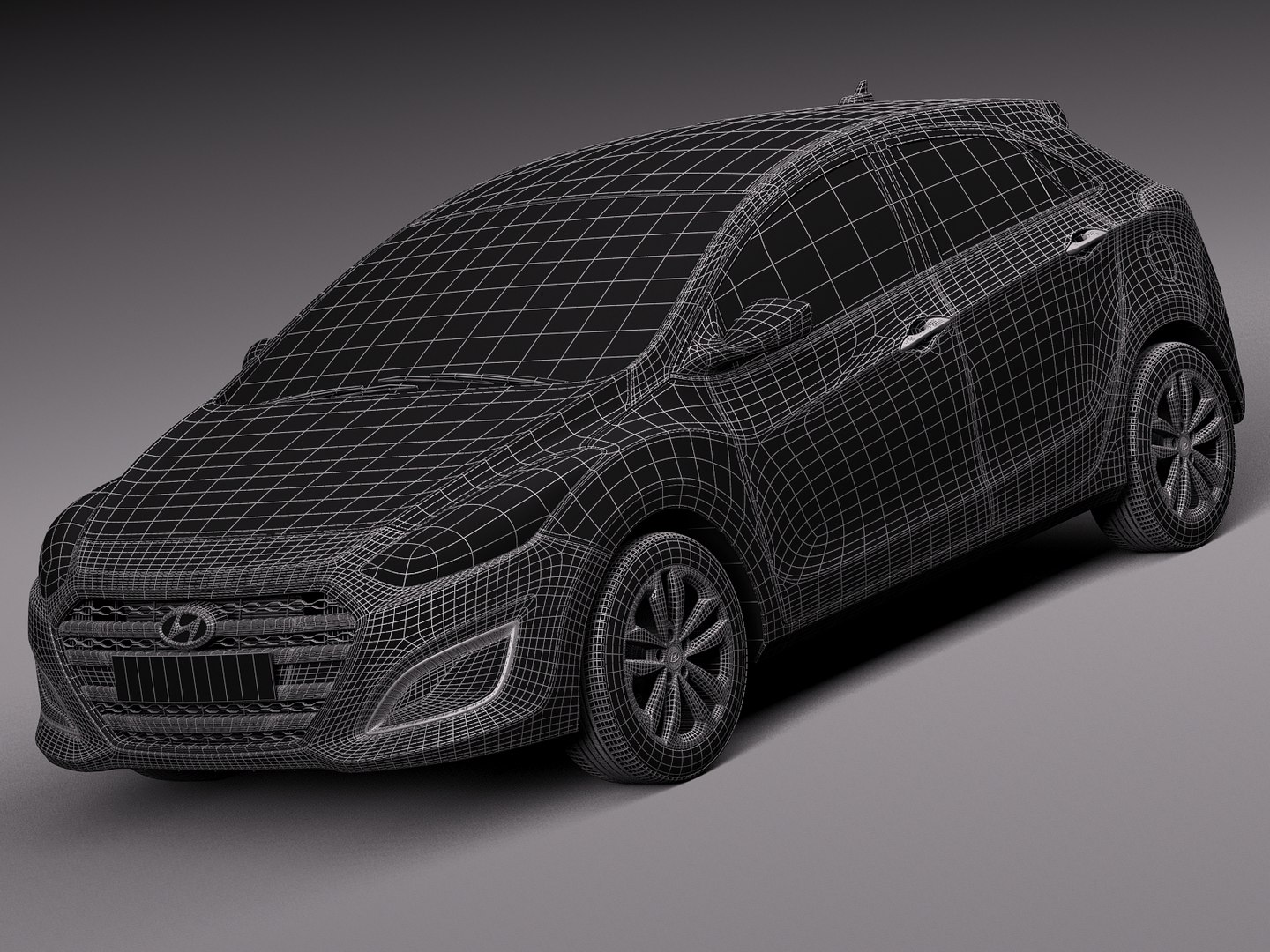 3d 2016 Hyundai Gt Model