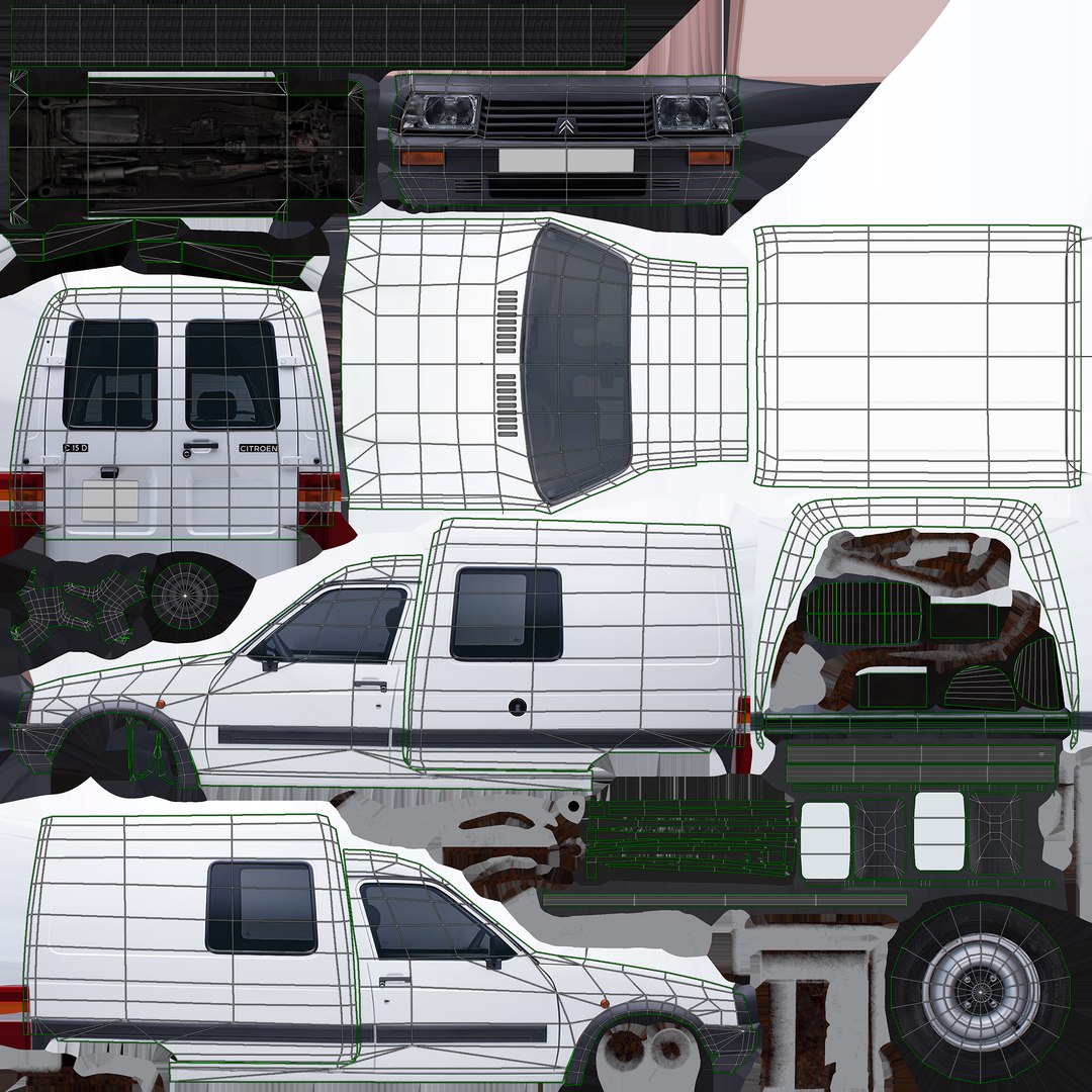 3D Citroen C15 Low Poly 3d Model Model - TurboSquid 2415734